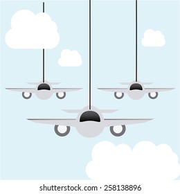 airplane concept design, vector illustration eps10 graphic 
