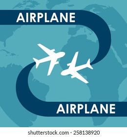 airplane concept design, vector illustration eps10 graphic 