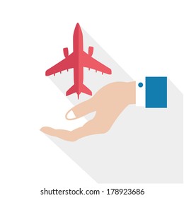 Airplane concept,vector