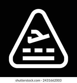 airplane crash board icon icon design