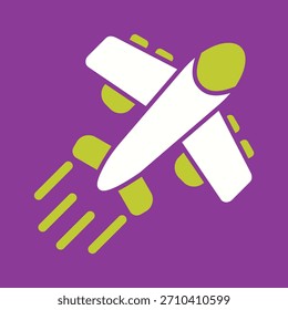 Icono gráfico de Vector creativo de avión