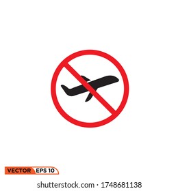 airplane cross mark icon design vector illustration