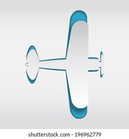 Airplane cut from paper/ paper airplane