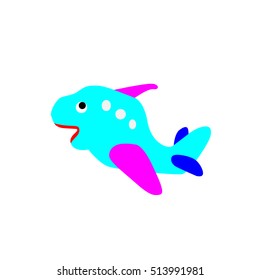 airplane cute cartoon  Vector illustration  on white background