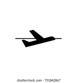 Airplane Departure icon on white background