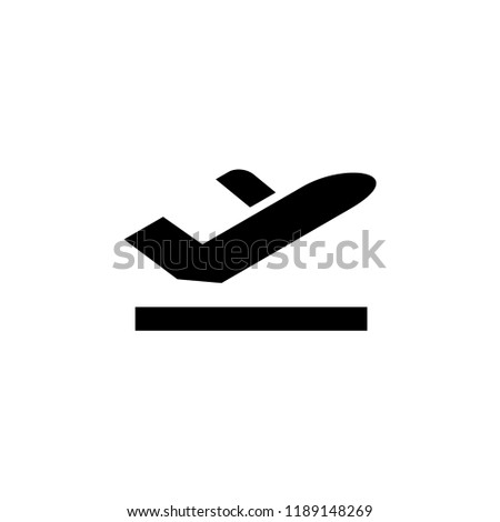 airplane departure icon. airplane departure vector illustration on white background for web and apps.