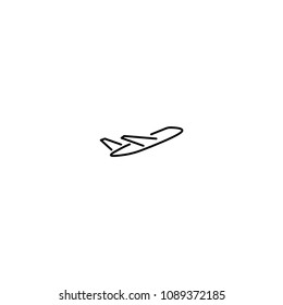 Airplane Departure Vector Icon