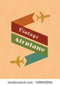 airplane design over pink background vector illustration 