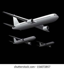 airplane design. vector illustration background