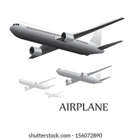 airplane design. vector illustration background