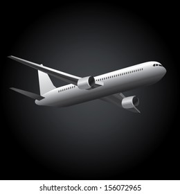 airplane design. vector illustration background