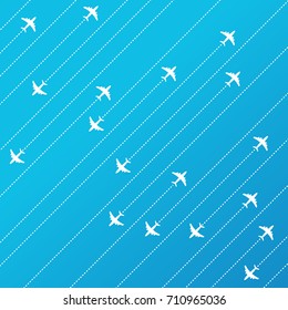 Destinos del avión. Concepto de tiempo de aventura