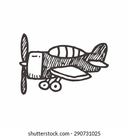 airplane doodle drawing