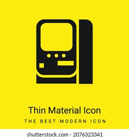 Airplane Door minimal bright yellow material icon