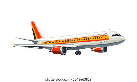 Airplane drawing on white background vector