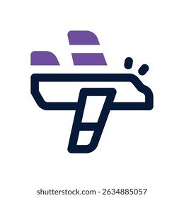 airplane duotone icon. Sleek and modern vector icon for websites, mobile apps, marketing materials, and corporate design. Fully scalable and ready to use.