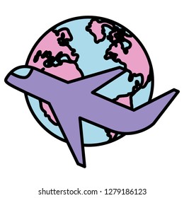 Airplane and earth design