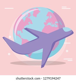 Airplane and earth design
