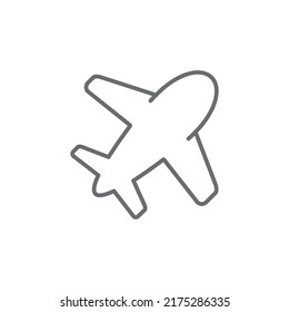 airplane editable outline icon, smart stroke icon