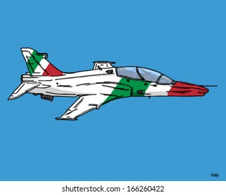 airplane fighter jet italy flag italian flag colors
