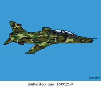 airplane fighter jet jungle camouflage colours