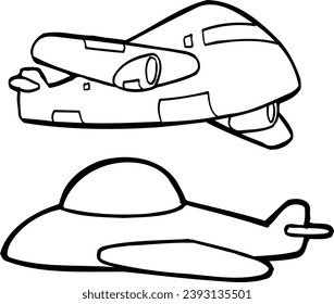 airplane fighter plane means of transportation vector