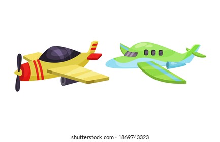 Airplane as Fixed-wing Aircraft with Jet Engine Vector Set