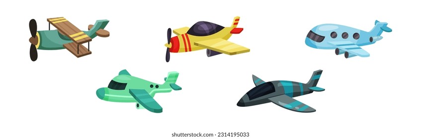 Airplane as Fixed-wing Aircraft with Jet Engine Vector Set