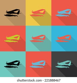 airplane, Flat design vector,Eps 10