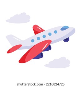 An airplane flat icon download