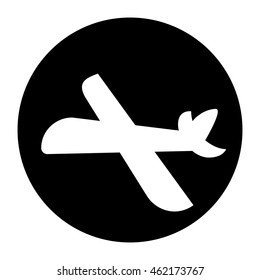 Airplane flat icon. Vector design