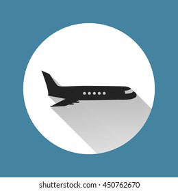 airplane flat icon.transport icon