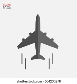 Airplane flat icon.Vector illustration