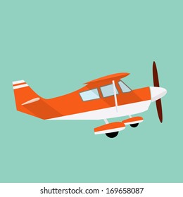 Airplane flat illustration