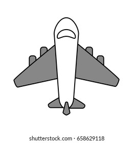 airplane flat illustration