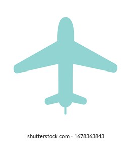 Diseño de icono de estilo plano del avión, transporte de vuelo avión vuelo avión vuelo avión vuelo avión y tema del cielo Ilustración del vector