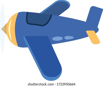 Airplane flat style. Vector Illustration
