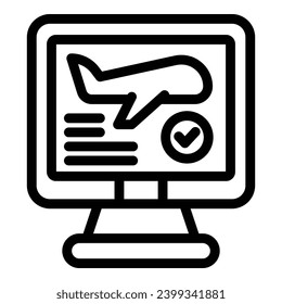 Airplane flight control icon outline vector. Passenger boarding counter. Departures and arrivals schedule