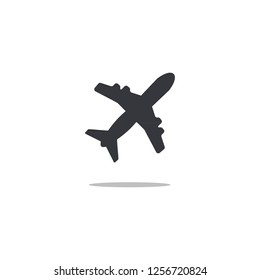 Airplane flight icon logo