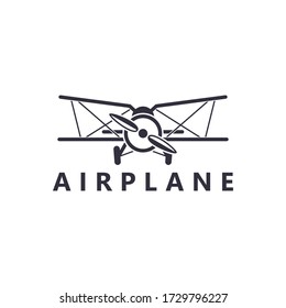 Airplane Flight Logo Template Design