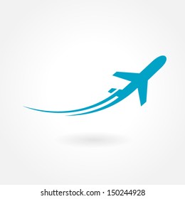 Airplane Flight Tickets Air Fly Travel Takeoff Silhouette Element