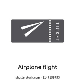 Airplane flight tickets icon vector isolated on white background for your web and mobile app design, Airplane flight tickets logo concept