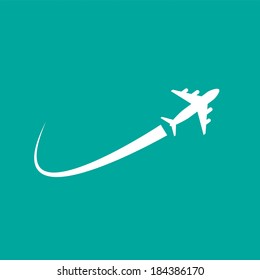 airplane flight vector