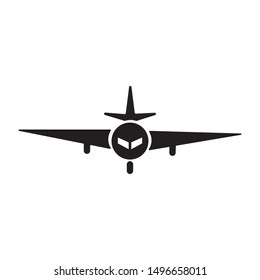 airplane fly icon logo vector