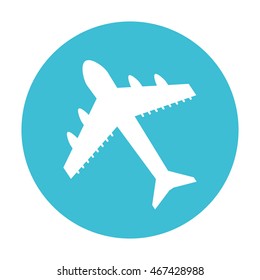 airplane fly isolated icon vector illustration design