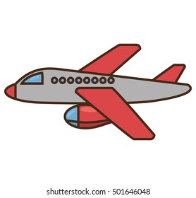 airplane fly isolated icon vector illustration design