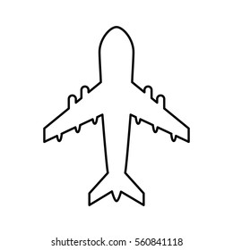 airplane fly isolated icon vector illustration design