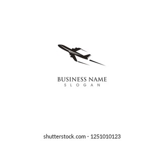 Airplane fly logo and symbol template