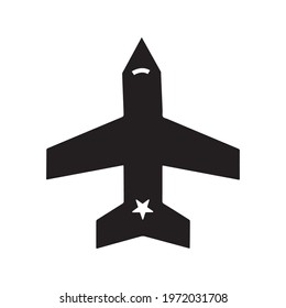 Airplane fly transportation travel icon