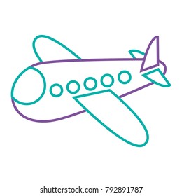 airplane fly travel toy icon